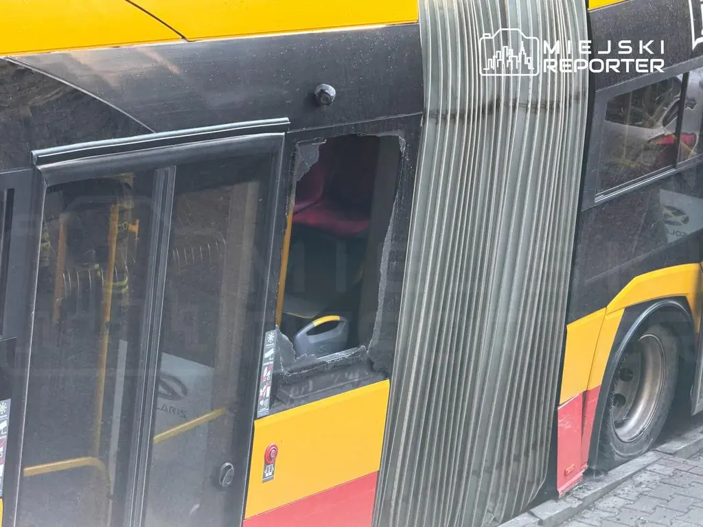 Wypadek autobusu miejskiego w Warszawie