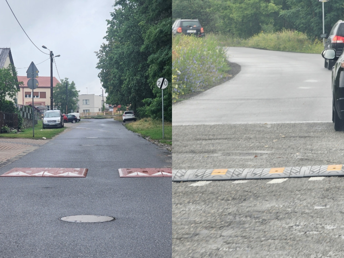 Na Dębińskiej i Sosnowej pojawiły się progi. Miasto odpowiedziało na postulaty mieszkańców