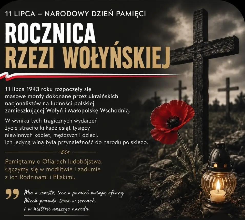 Narodowy Dzień Pamięci Ofiar Rzezi Wołyńskiej – 83. rocznica tragedii