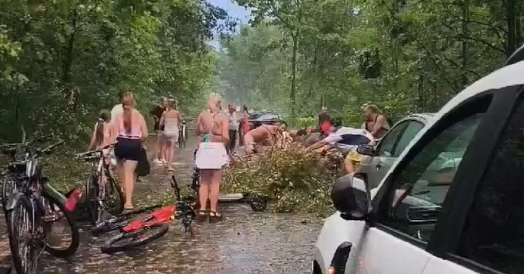 Nawałnica nad powiatem tarnogórskim. Gwałtowne załamanie pogody w Nakle i Chechle
