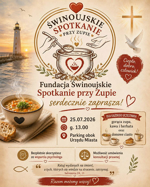 Nie bądź sam — przyjdź na Świnoujskie Spotkanie przy Zupie!