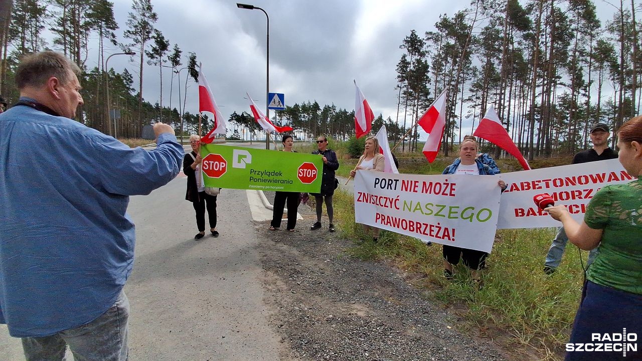 "Nie ma na to naszej zgody" - mieszkańcy Świnoujścia protestują przeciwko powstaniu "Przylądka Pomerania"