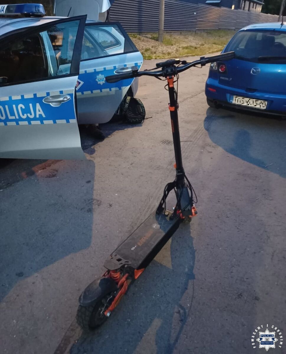 Nie zatrzymał się do kontroli. 14-latek uciekał hulajnogą elektryczną
