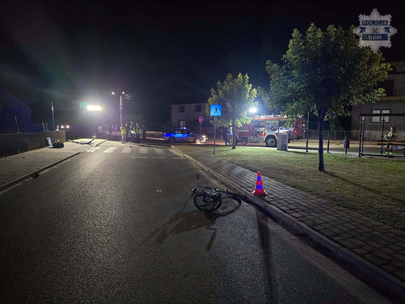 Kuźnica Stara, gmina Przystajń, powiat kłobucki. Śmiertelne potrącenie dziecka na rowerze przez kierowcę BMW. 29 lipca 2026