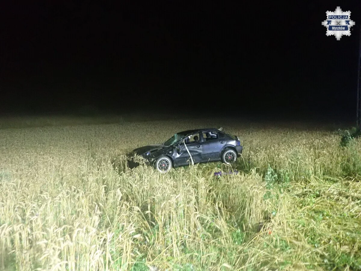 Niegów: 20-letnia pasażerka straciła rękę w wypadku samochodowym