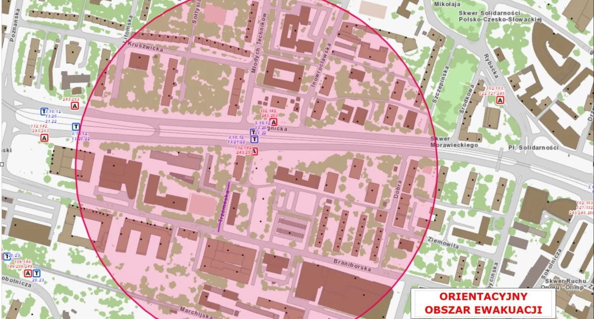 Niewybuch z II wojny światowej we Wrocławiu. We wtorek ewakuacja ok. 3 tys. mieszkańców