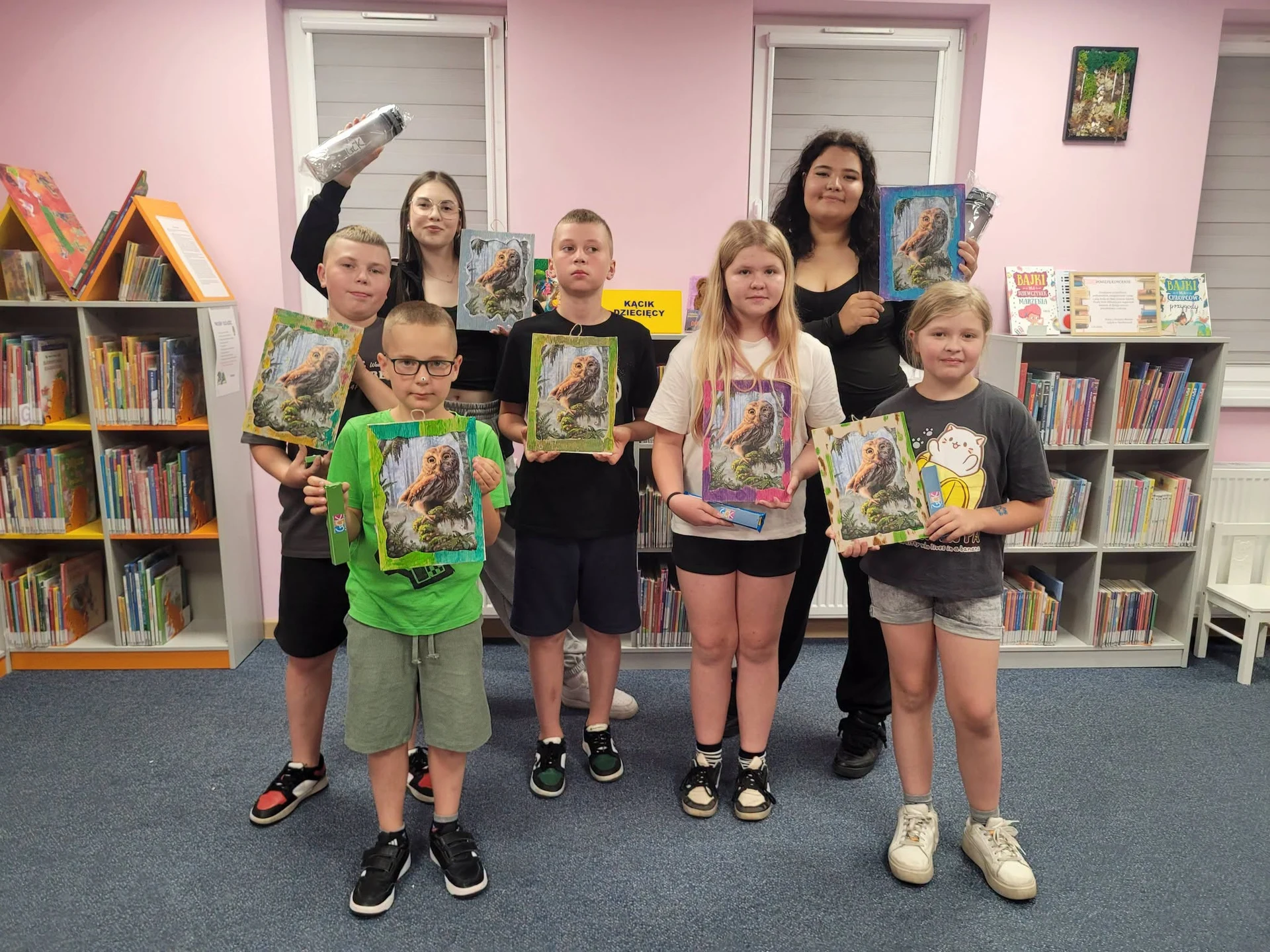 Noc w Bibliotece w Krzemieniewie: escape room i warsztaty decoupage