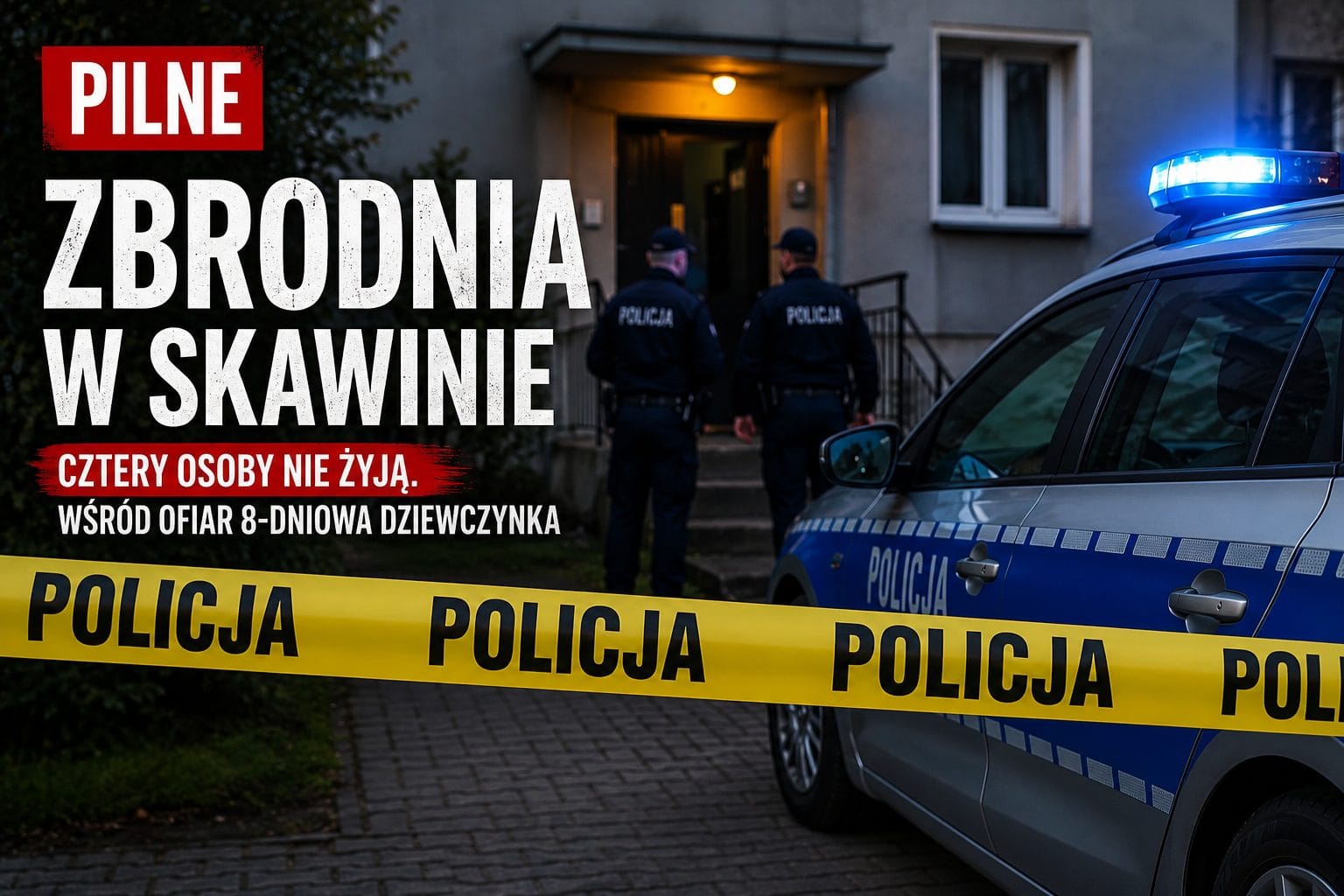 Nowe informacje po tragedii w Skawinie. Śledczy ujawniają kolejne ustalenia, funkcjonariusze objęci pomocą psychologiczną