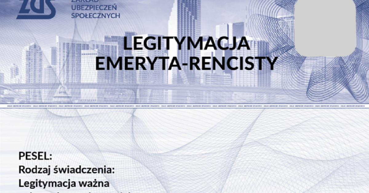 Nowe legitymacja dla emerytów i rencistów. Karta ma nowe zabezpieczenia