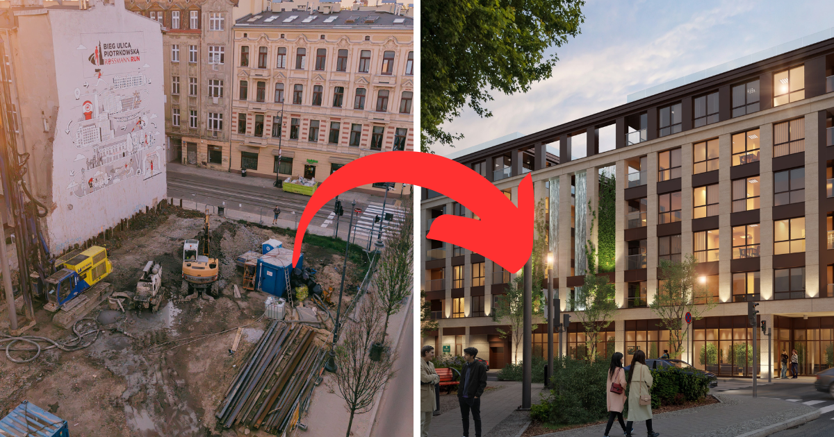 Nowe mieszkania przy Placu Wolności w Łodzi