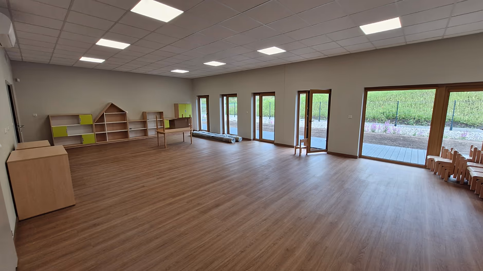 na zdjęciu sala zabaw w żłobku