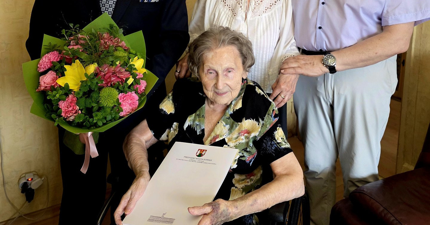 NOWEMieszkanka Suwałk, Czesława Krzeptowska, ma 100 lat