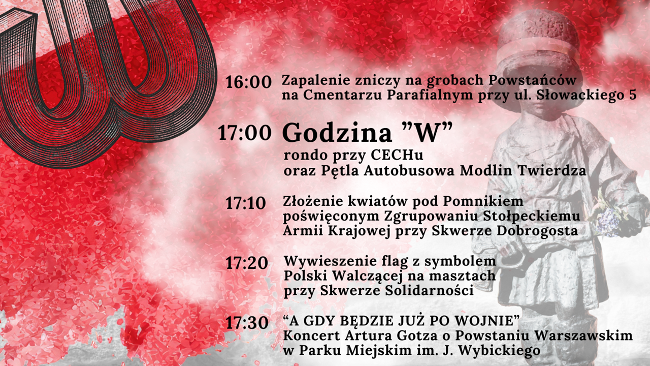 Nowy Dwór Mazowiecki uczci 82. rocznicę wybuchu Powstania Warszawskiego. Znamy program obchodów