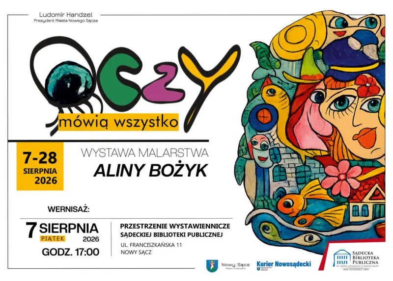 Nowy Sącz. W bibliotece otworzą wystawę Aliny Bożyk. „Oczy mówią wszystko” już od 7 sierpnia