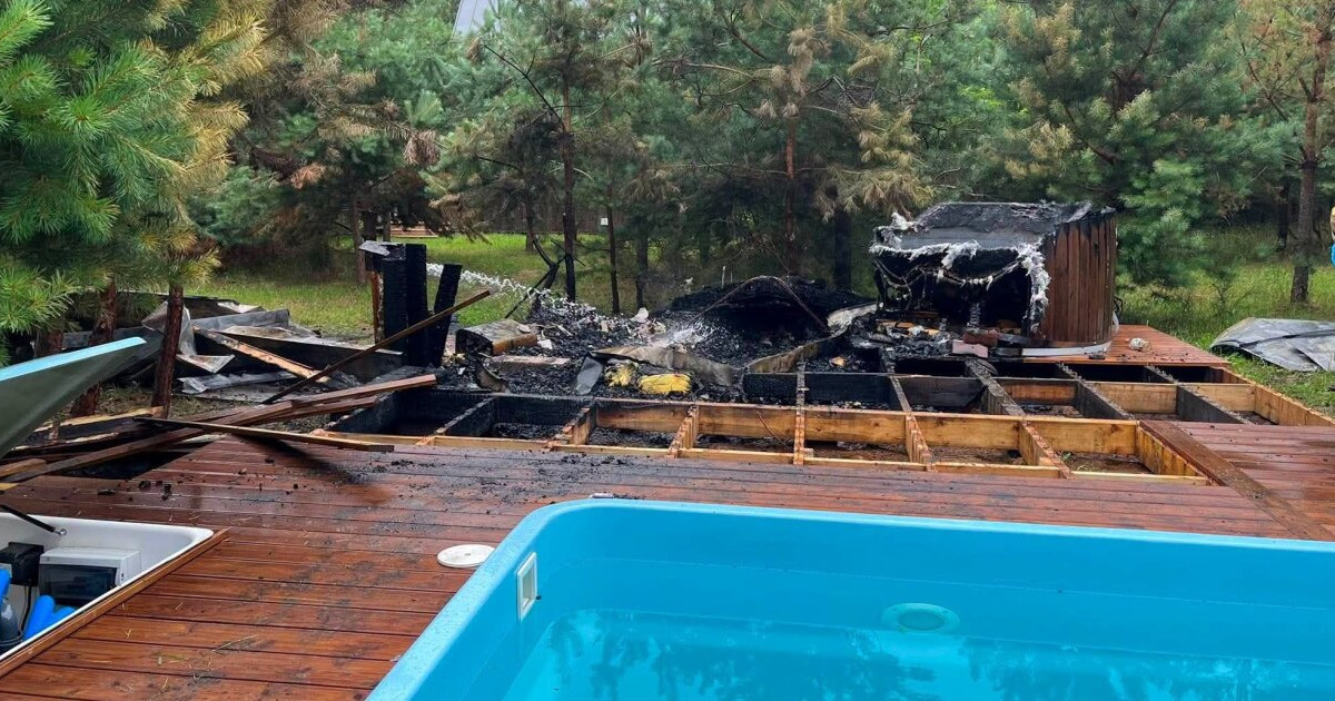 Ogień strawił saunę w gminie Nowe Miasto