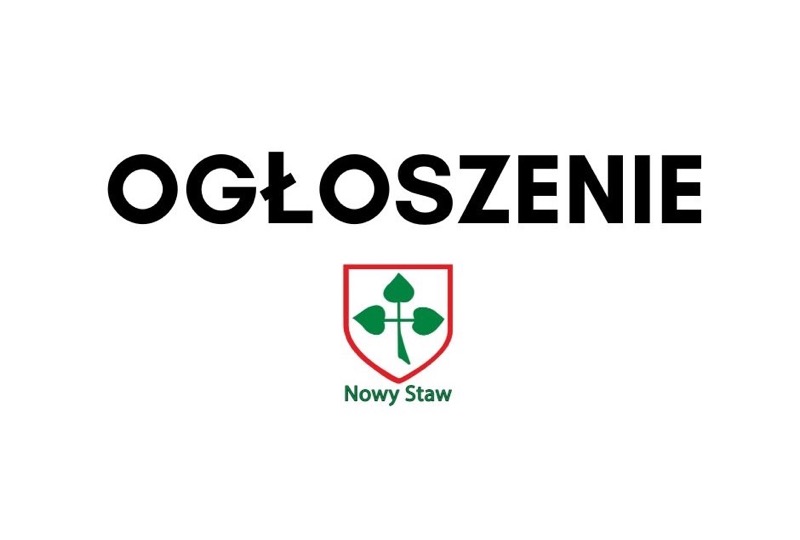 Ogłoszenie. Wykaz garażu w Nowym Stawie do oddania w najem
