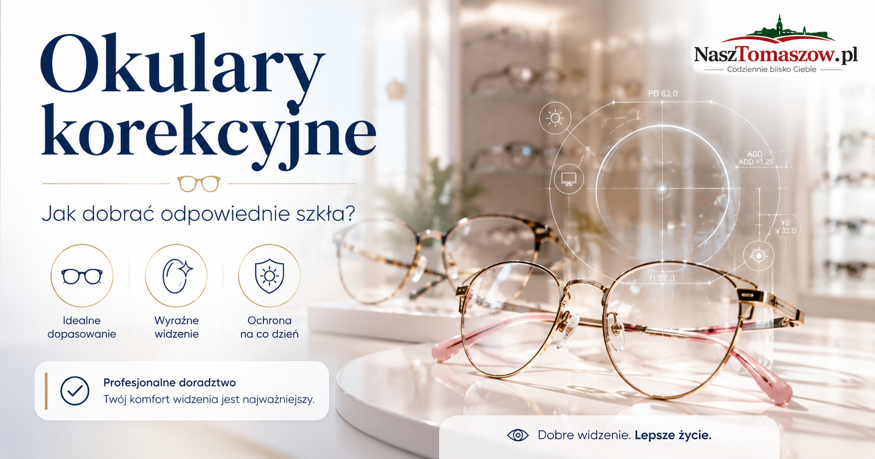 Okulary korekcyjne – jak dobrać odpowiednie szkła?