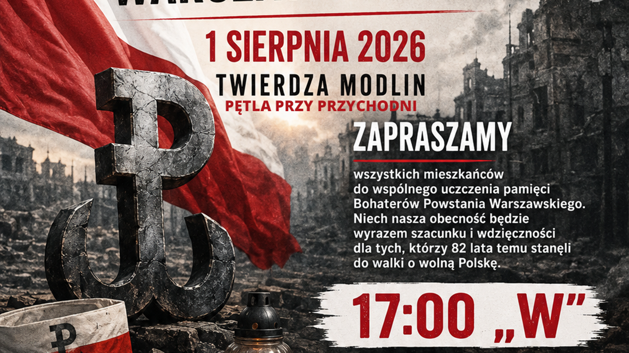 OSP Ratownictwo Wodne zaprasza na obchody 82. rocznicy wybuchu Powstania Warszawskiego w Twierdzy Modlin