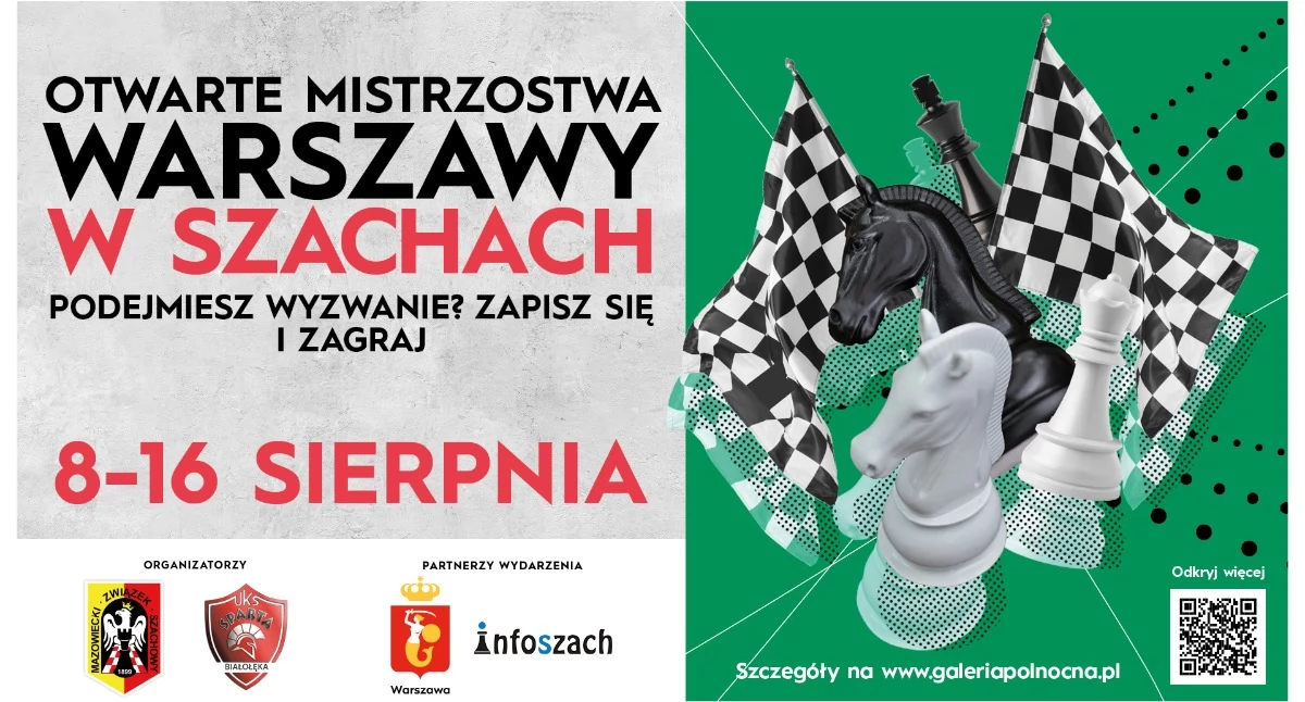Otwarte Mistrzostwa Warszawy w Szachach 2026 w Galerii Północnej