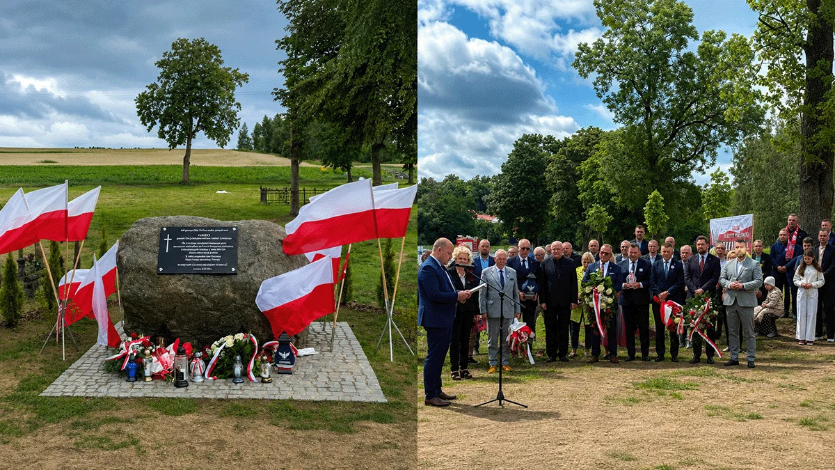 „Pamiętamy i zawsze będziemy pamiętać”. W Turznicy odsłonięto monument poświęcony ofiarom ludobójstwa na Kresach