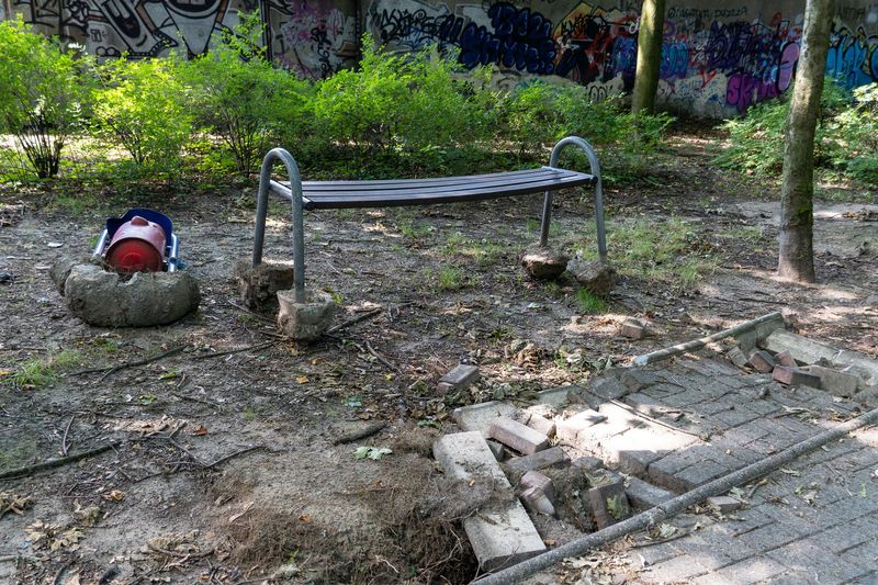 Park św. Sarkandra w Rybniku zmienia oblicze. Trwa modernizacja tego miejsca