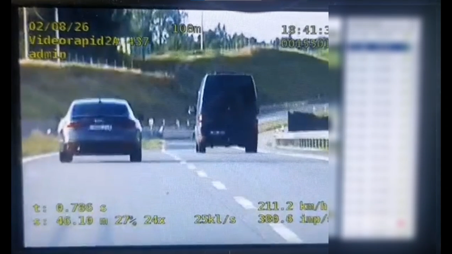 Pędził 210 km/h drogą S61. 22-latek z Litwy słono zapłacił za brawurę