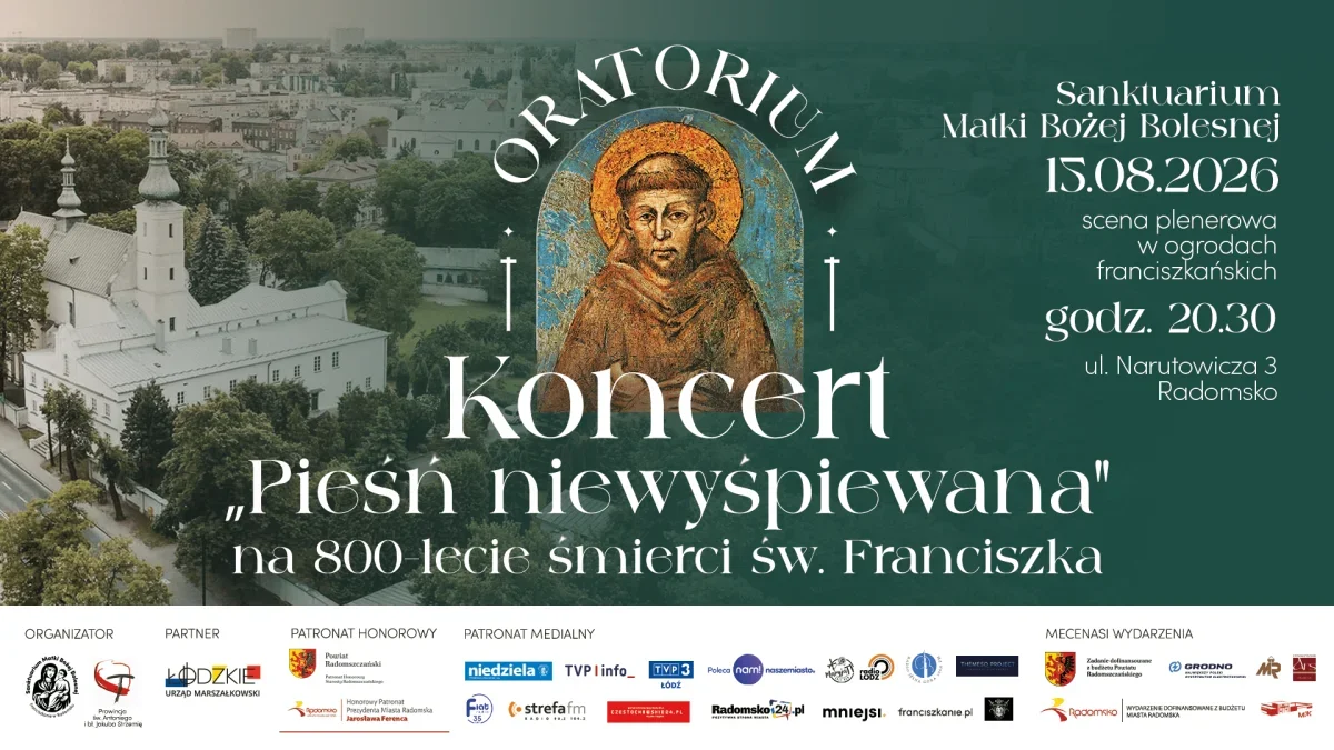 „Pieśń niewyśpiewana” w ogrodach franciszkańskich w Radomsku