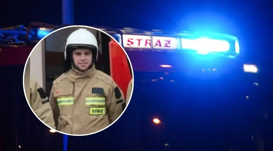 „Pijany kierowca staranował Kacpra”. Strażacy z powiatu piotrkowskiego w akcji