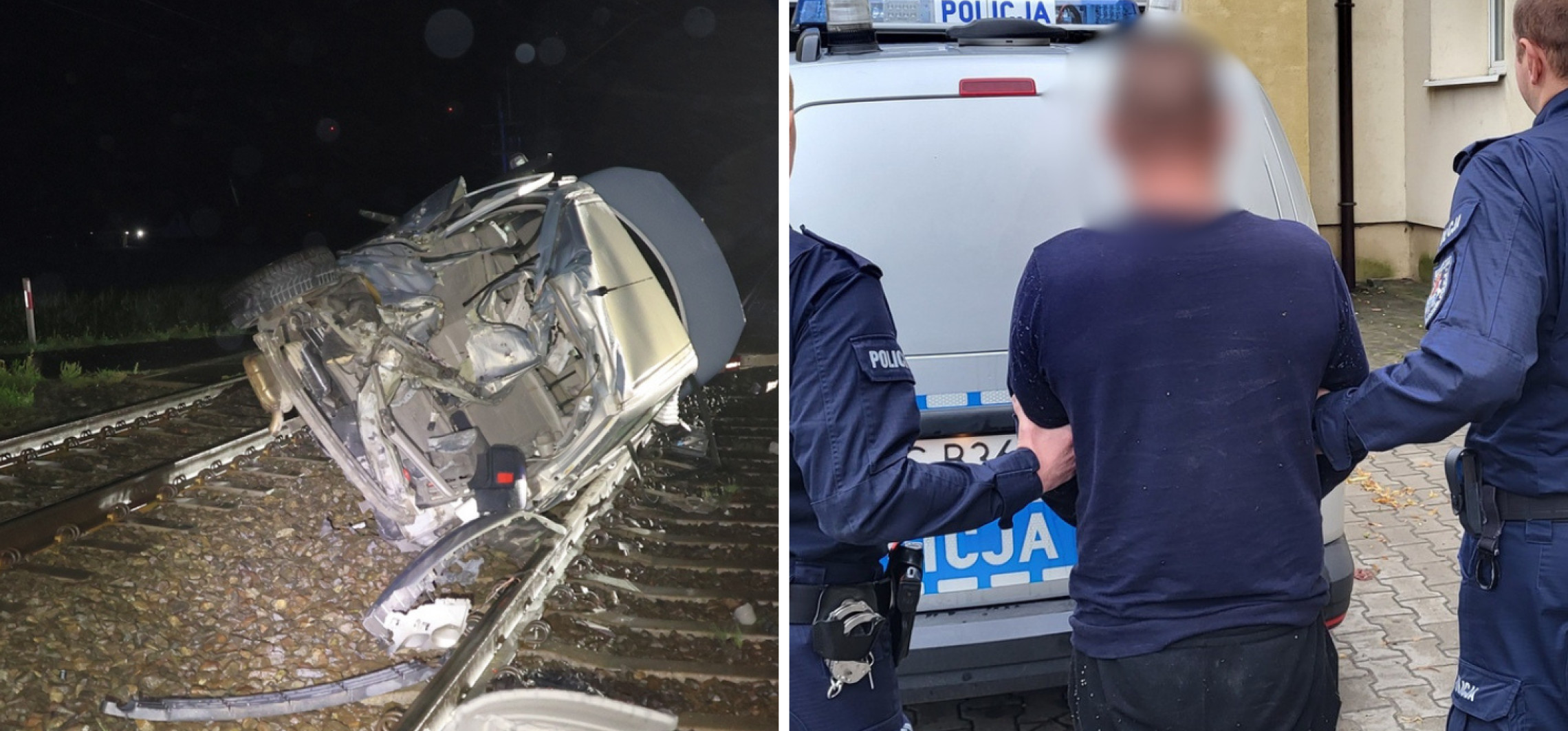 Pijany z dożywotnim zakazem wjechał pod pociąg. Uciekł, zostawiając ranną pasażerkę