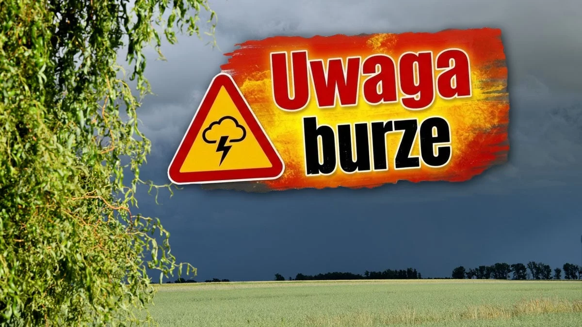PILNE! IMGW ostrzega przez burzami i gradem