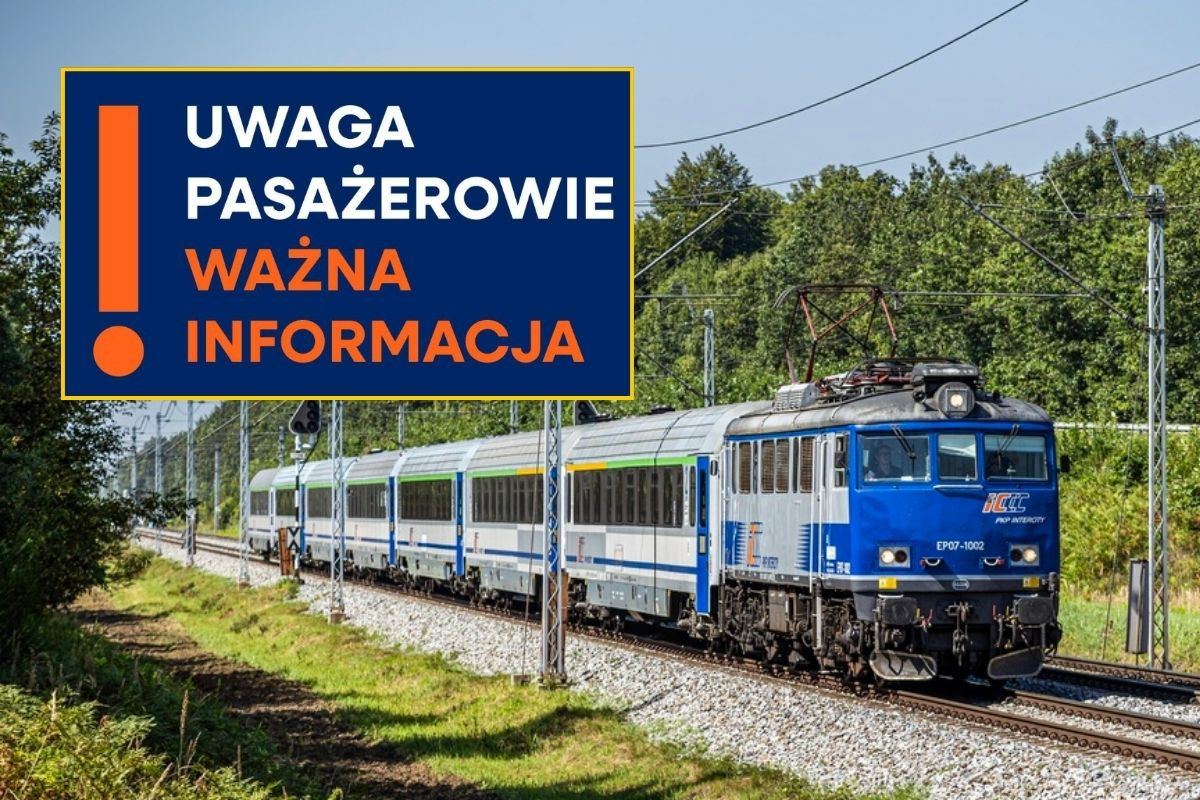 Pilny komunikat PKP Intercity. Przewoźnik przed chwilą ogłosił zmiany dla podróżnych