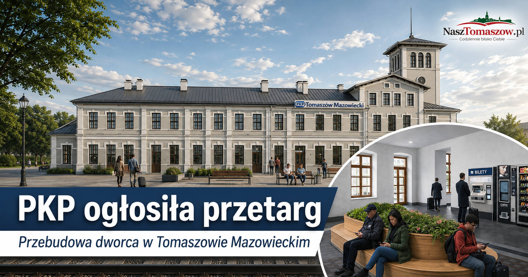 PKP ogłosiła przetarg na przebudowę dworca w Tomaszowie Mazowieckim