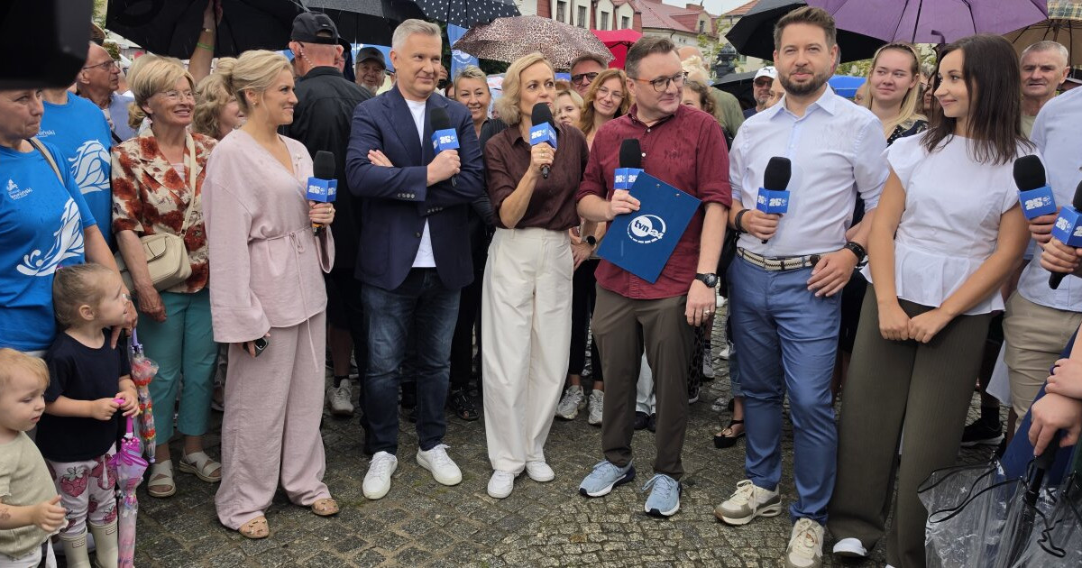 Plac Wolności stał się wielkim studiem telewizyjnym