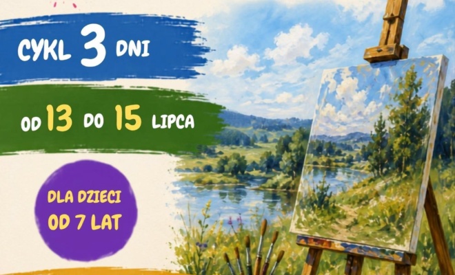 Plener malarski dla najmłodszych w Popowie