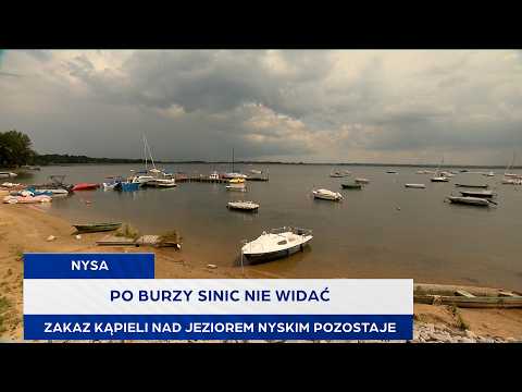 Po burzy sinic nie widać. Zakaz kąpieli nad Jeziorem Nyskim pozostaje