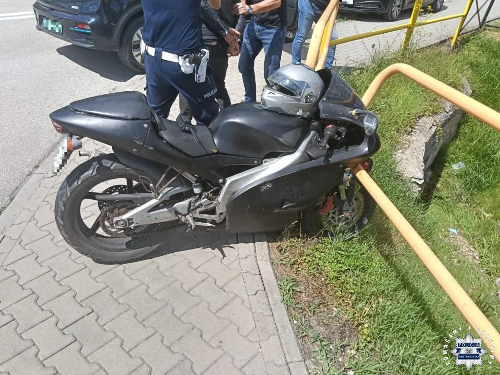 Podjął próbę ucieczki i szybko zakończył ją na barierkach ochronnych