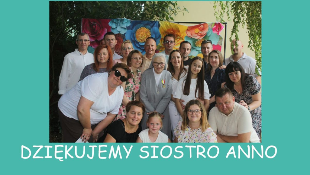 Podziękowania dla siostry Anny Pytki za 14 lat oddanej służby wychowawczej