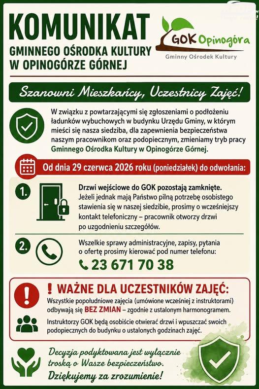 Pokłosie fałszywych alarmów w Opinogórze