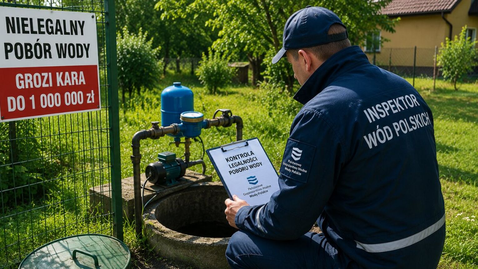Polacy coraz częściej pobierają wodę nielegalnie. Wody Polskie sypią wysokimi karami