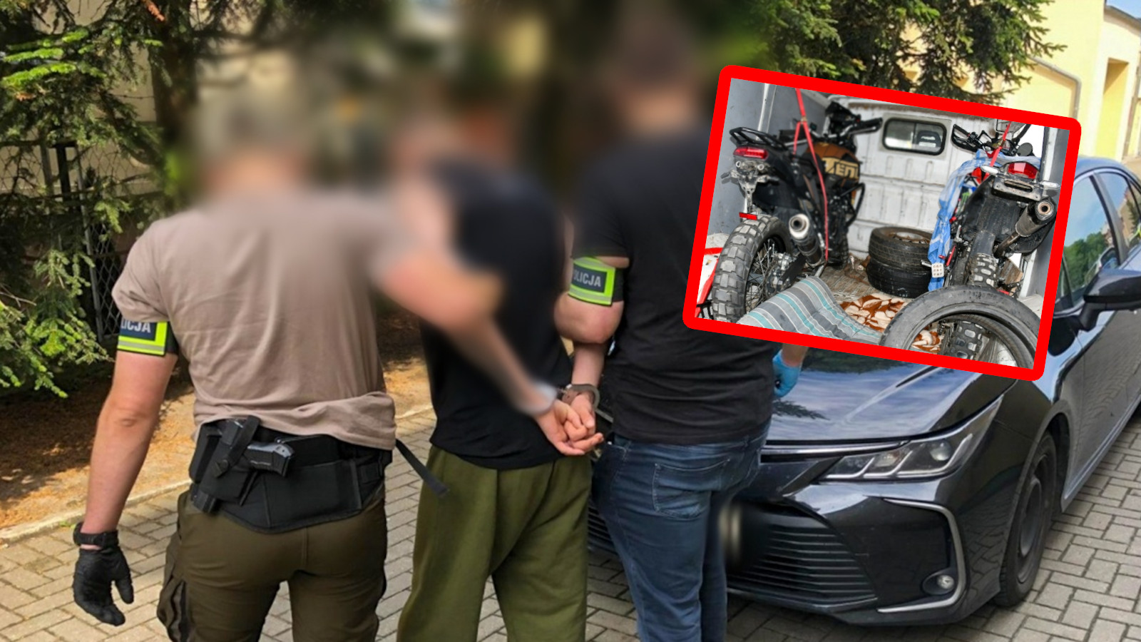 Policja przejęła skradzione motocykle. Wpadł 27-latek z Lubuskiego