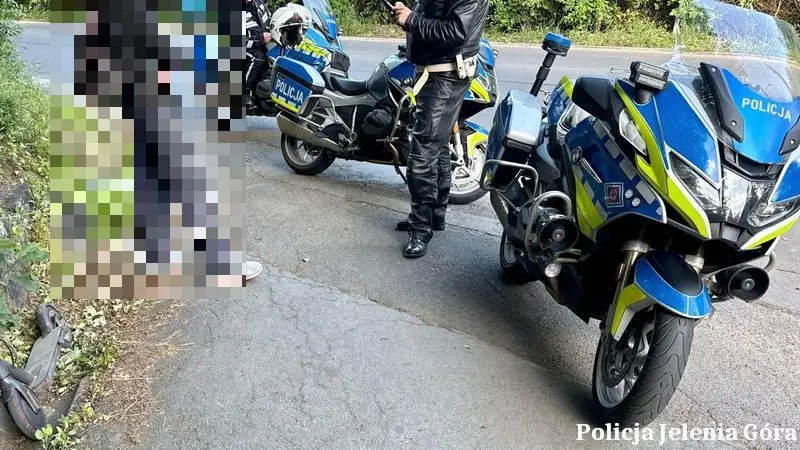 Policja w Jeleniej Górze kontroluje bezpieczeństwo użytkowników jednośladów