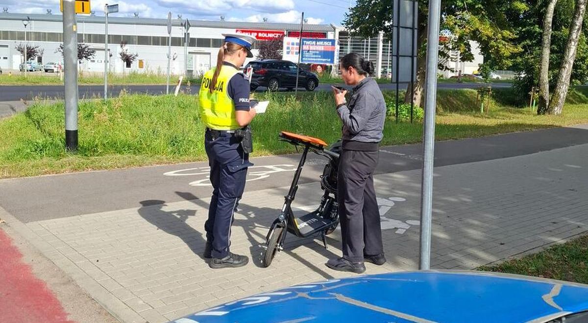 Policyjne działania wobec użytkowników hulajnóg elektrycznych. Ponad 20 ujawnionych wykroczeń