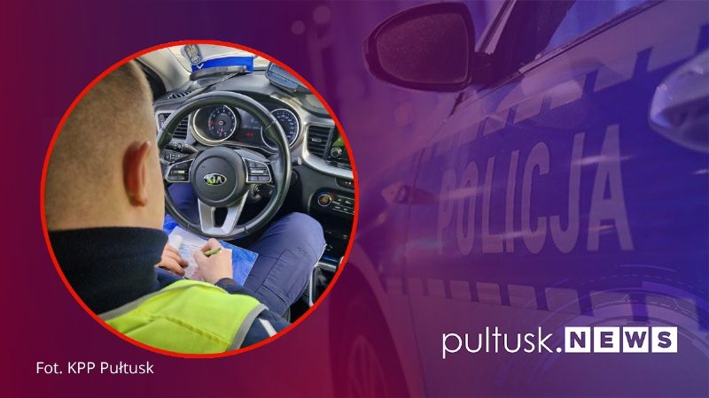 Ponad 100 km/h w terenie zabudowanym w Gminie Pułtusk. 27-latek stracił prawo jazdy