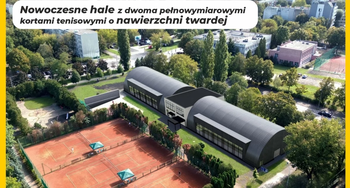 Ponad 2,1 mln zł dla Wrocławia. Powstaną nowe hale tenisowe przy ul. Lubińskiej