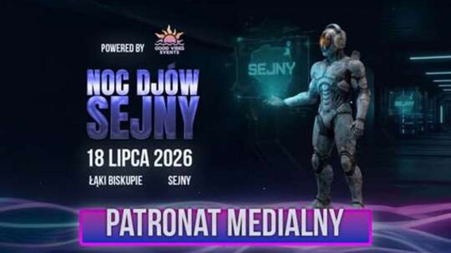 Portal Internetowy Miasto Suwałki patronem medialnym Nocy DJ-ów Sejny 2026
