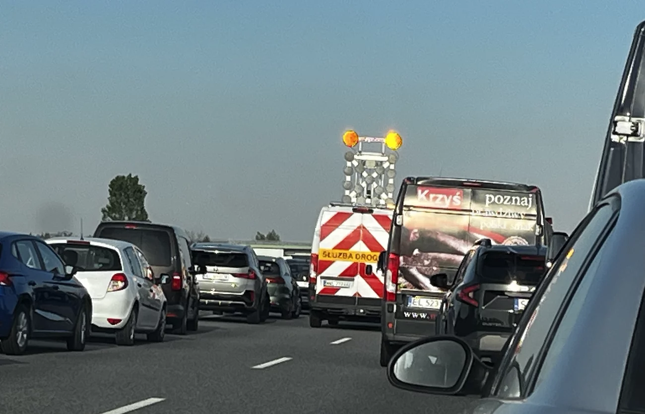 Poważne utrudnienia na autostradzie A1. Blokada w kierunku Łodzi