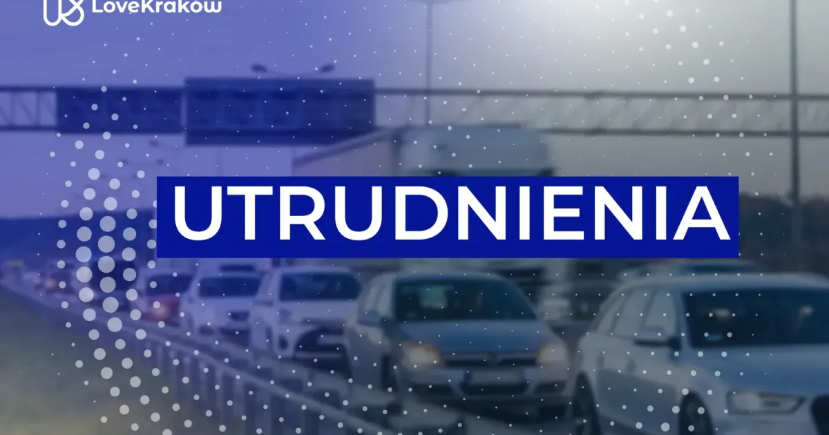 Poważne utrudnienia na obwodnicy Krakowa. Jeden pas ruchu zablokowany