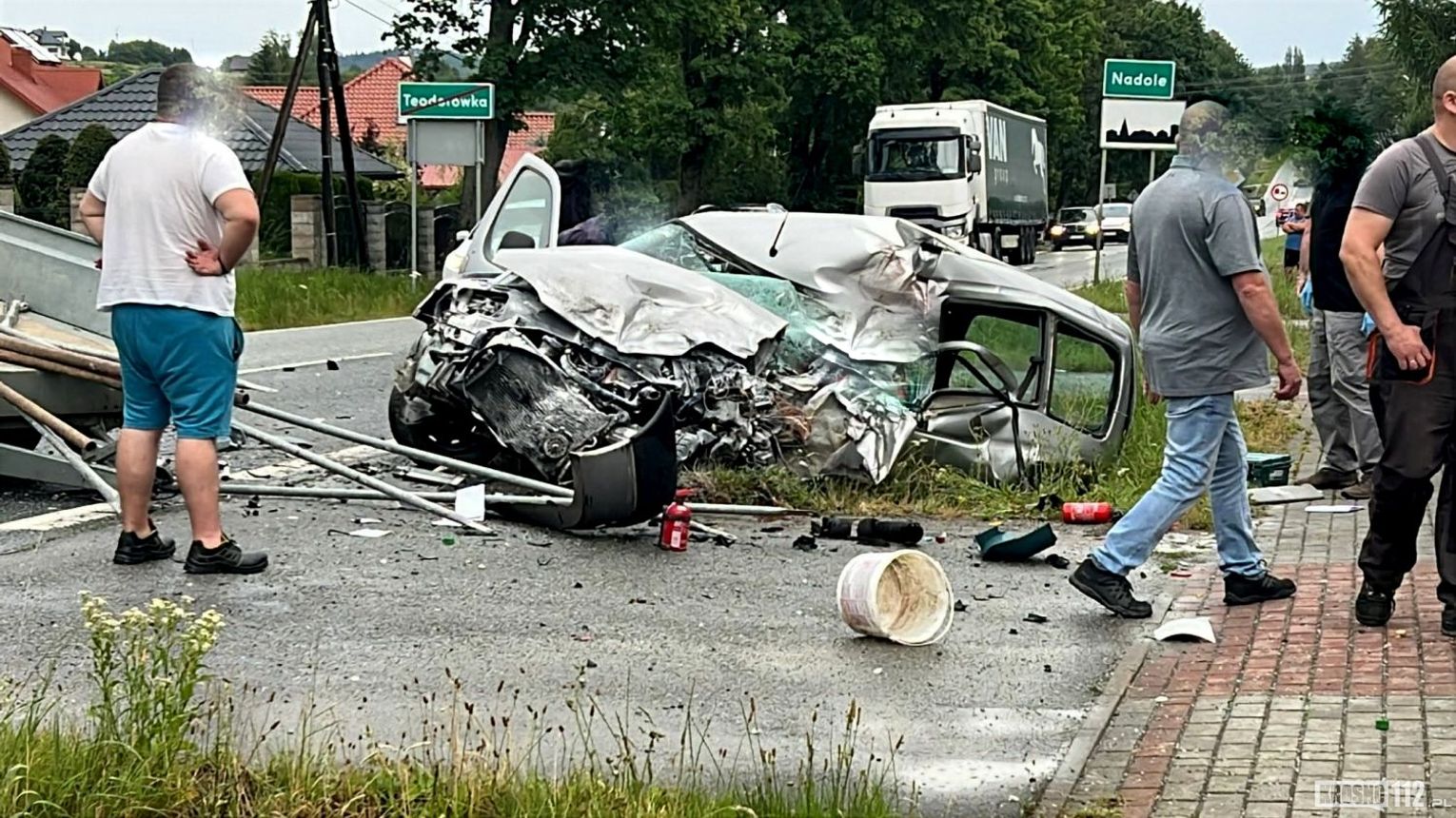 Poważny wypadek na granicy Teodorówki i Nadola