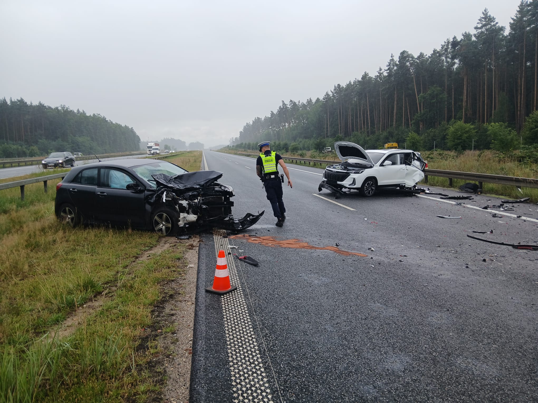 Poważny wypadek na S3. Droga w kierunku Legnicy zablokowana