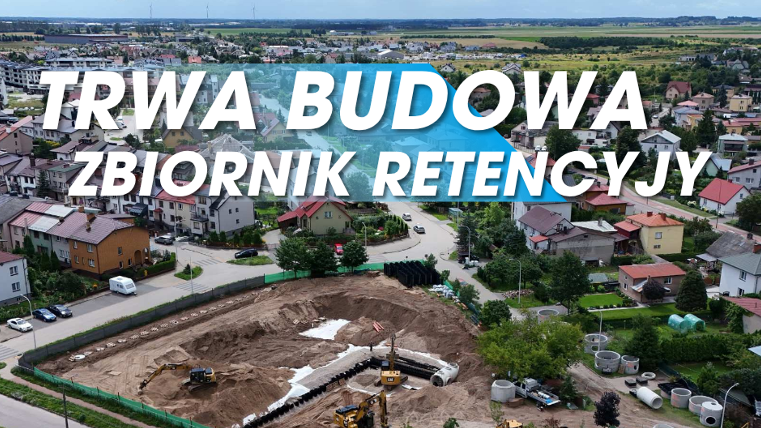Powstaje ogromny zbiornik retencyjny w Suwałkach. Ma chronić osiedle Hańcza przed podtopieniami
